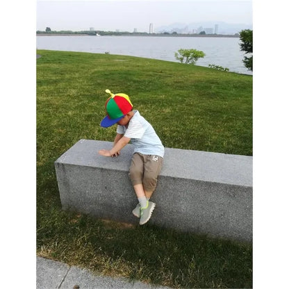 Rainbow Propeller Hat