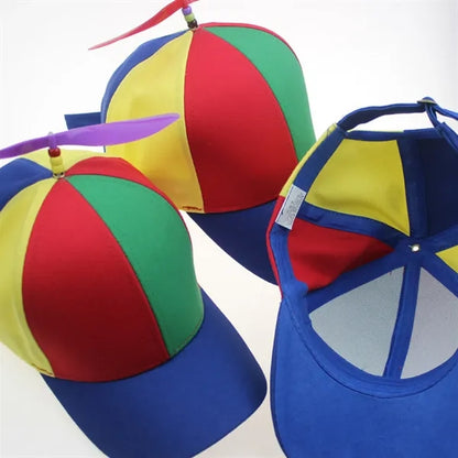 Rainbow Propeller Hat