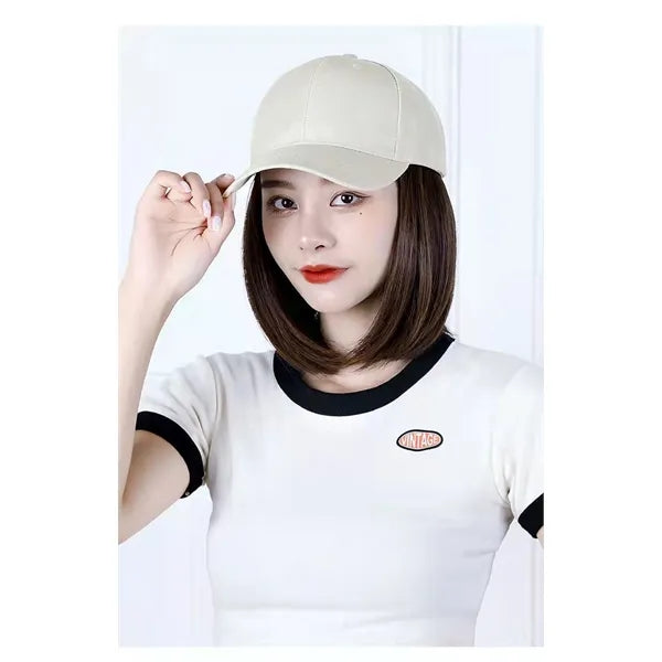 Bob Baseball Cap with Short Hair