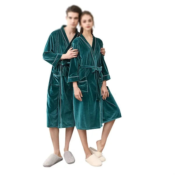Unisex Velvet Bathrobes