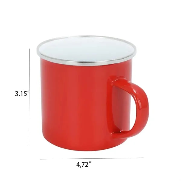 Stainless Steel Metal Cup Camping Campfire Enamel Mug