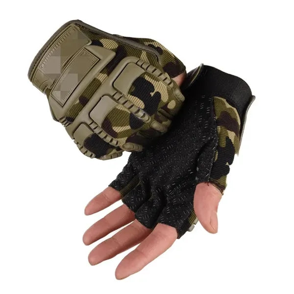 Fingerless Cycling Breathable Sports Mountain Riding Gloves