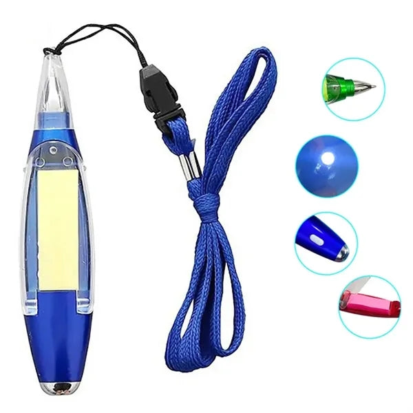 4in1 LED Ballpoint Pen With Sticky Notes Lanyards MOQ50pcs