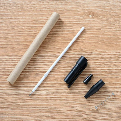 Eco Friendly Blank Pen Kraft Paper Body Clip Tip & Cap