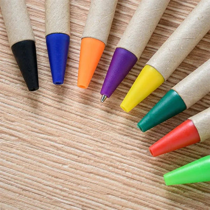 Eco Friendly Blank Pen Kraft Paper Body Clip Tip & Cap