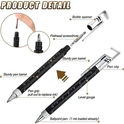 7 in 1 Multitool Tech Pen With Phone Holder MOQ100pcs
