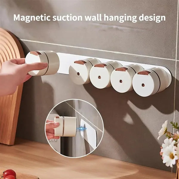6-in-1 Magnetic Spice Jars Set