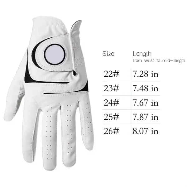 1Pc Golf Gloves Men Left Hand Rain Grip Wear Slip-Resistant