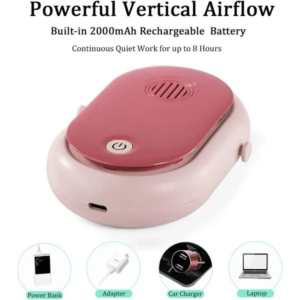 Hanging Neck Fan USB Charging Face Air Cooler Aromatherapy