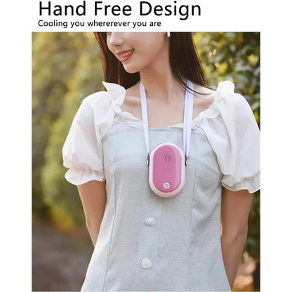 Hanging Neck Fan USB Charging Face Air Cooler Aromatherapy