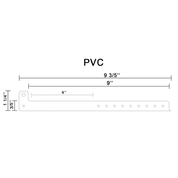 Disposable Waterproof PVC Wristband