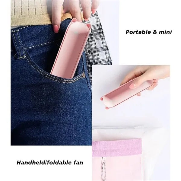 Handhold Mini Fan Portable Face Air Cooler LED Powerbank