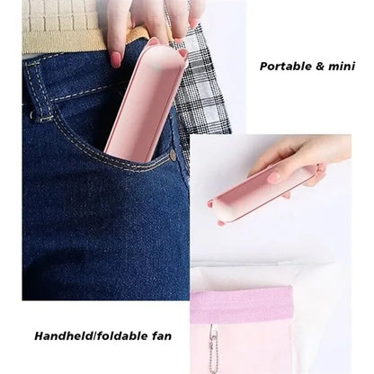 Handhold Mini Fan Portable Face Air Cooler LED Powerbank