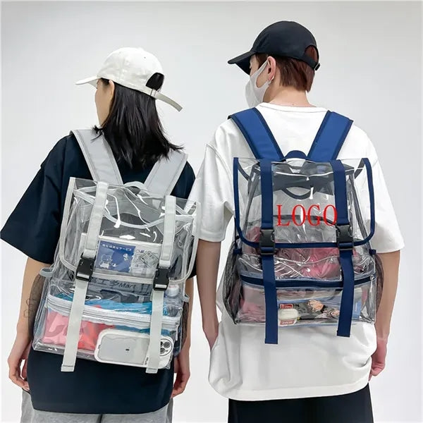 Clear PVC Backpack Heavy Duty  Transparent Rucksack