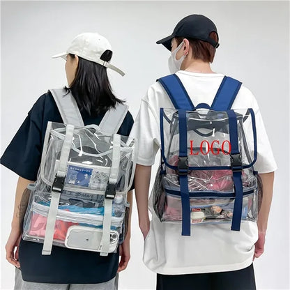 Clear PVC Backpack Heavy Duty  Transparent Rucksack