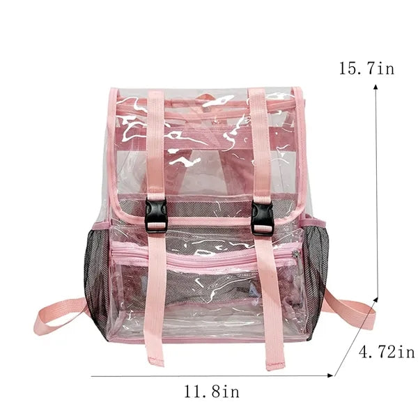 Clear PVC Backpack Heavy Duty  Transparent Rucksack
