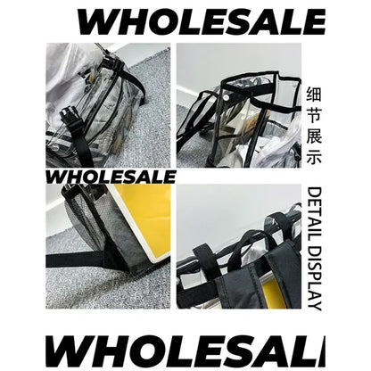 Clear PVC Backpack Heavy Duty  Transparent Rucksack