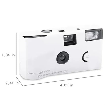 17 Photos Disposable Black & White Film Camera with Flash