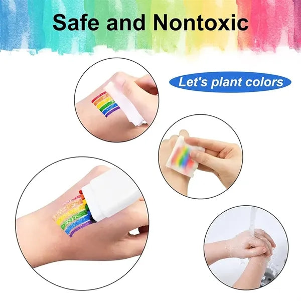 Rainbow Pride Flag Face Paint