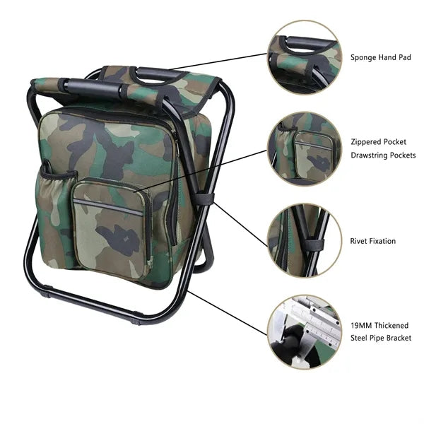 Multifunctional Portable Backpack Folding Camping Chair