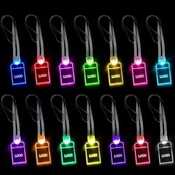 Remote Control LED Lanyard Card Holder
