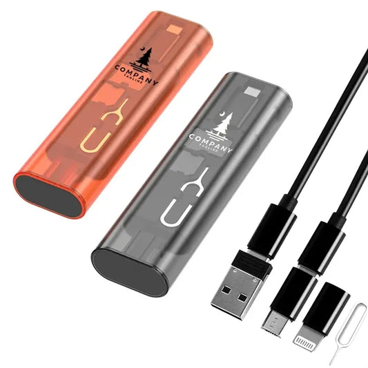 USB Adapter Multi Charging Cable Case