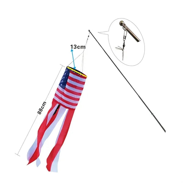 5.5"x8.2" Handy American Flag 4th Of July Decoration