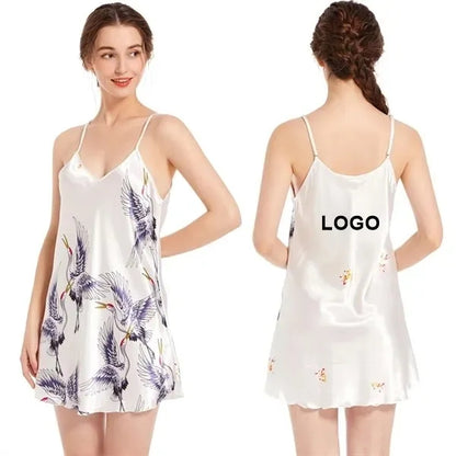 Womens Satin Silk Nightdress
