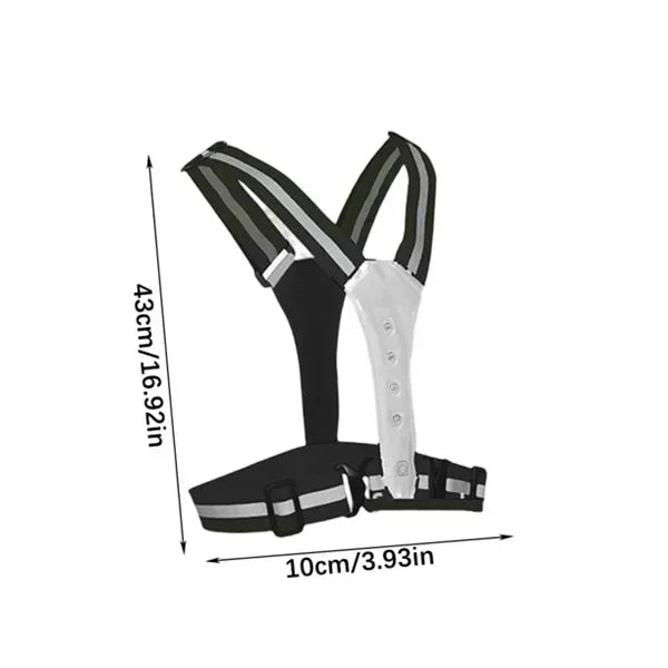 LED Reflective Vest Straps