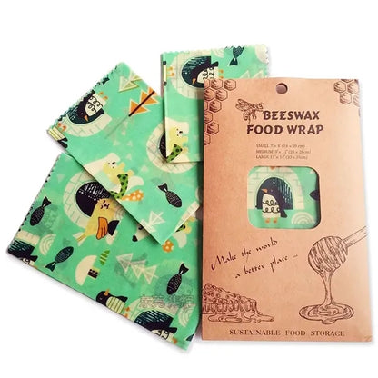 3 Pack Eco-Friendly Beeswax Wraps