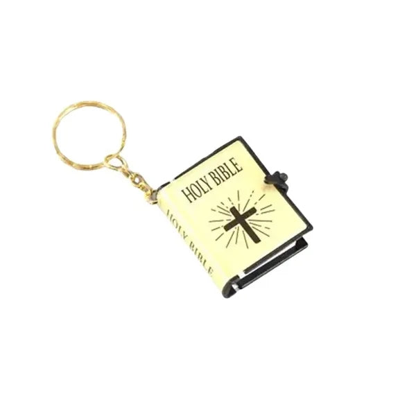 Mini Bible Cross Keychain