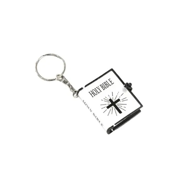 Mini Bible Cross Keychain