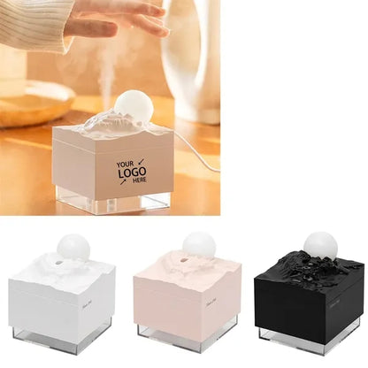 Moon Meteorite Mini Humidifier With Colorful Night Light