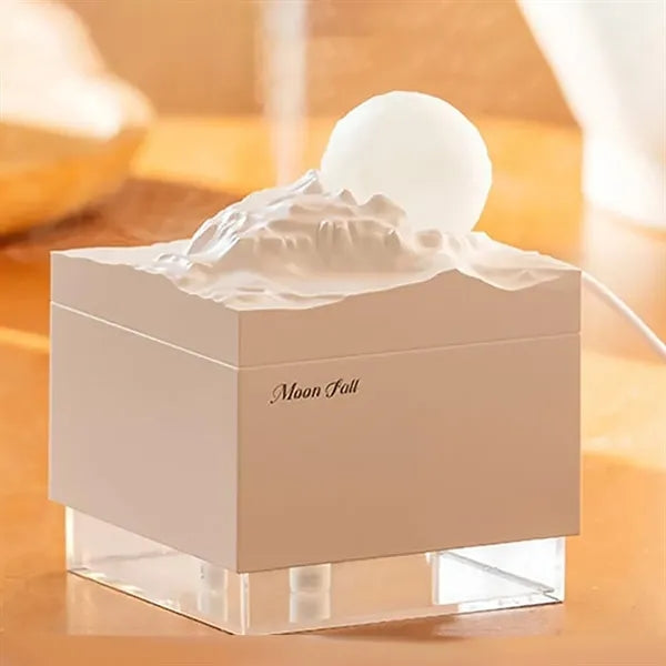 Moon Meteorite Mini Humidifier With Colorful Night Light