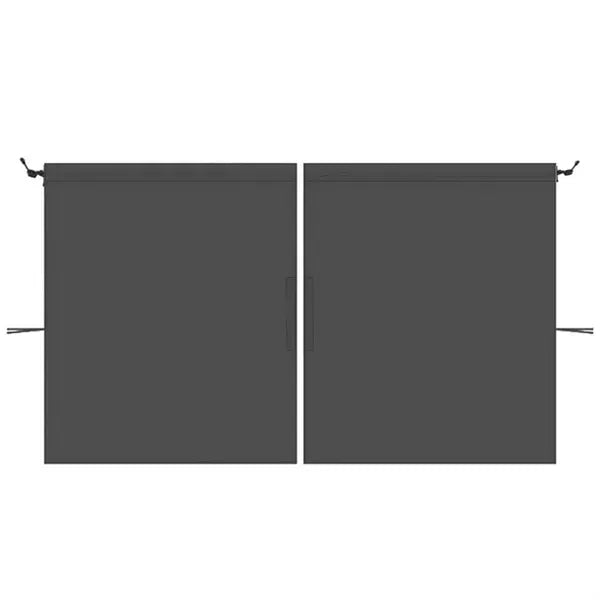 Set Of 2 Car Divider Curtain Black Privacy Shades