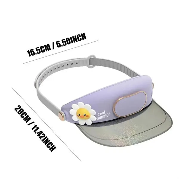USB Sun Visor Hats With Fan