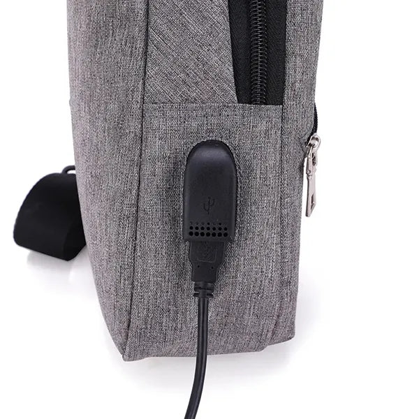 Multipurpose Crossbody Bag With Earphone Hole