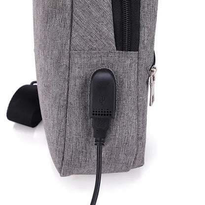 Multipurpose Crossbody Bag With Earphone Hole