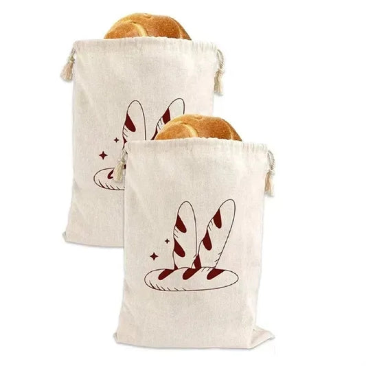 Organic Linen Cotton Bread Bag