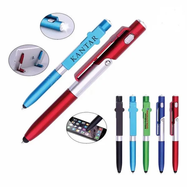 4 in 1 Touch Screen Capacitive Ballpoint Pens with LED Light