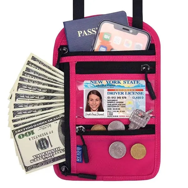 RFID Blocking Travel Neck Pouch