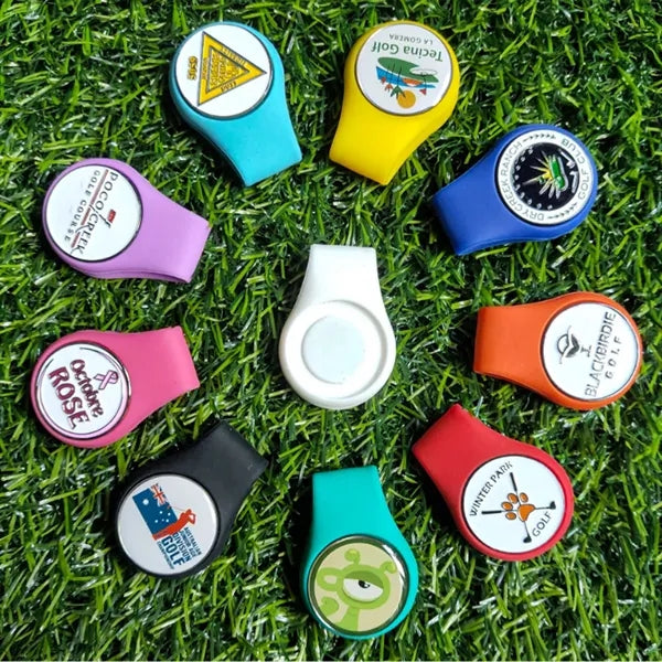 Personalized Golf Ball Marker with Silicone Hat Clip