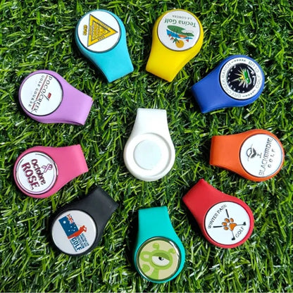 Personalized Golf Ball Marker with Silicone Hat Clip