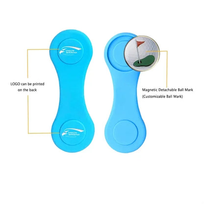 Personalized Golf Ball Marker with Silicone Hat Clip