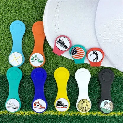 Personalized Golf Ball Marker with Silicone Hat Clip