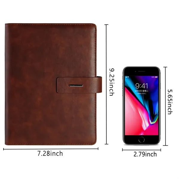 A5 Journal Binder Leather Premium Business Diary Notebook