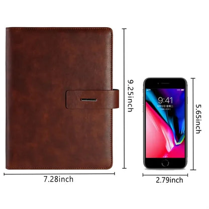 A5 Journal Binder Leather Premium Business Diary Notebook