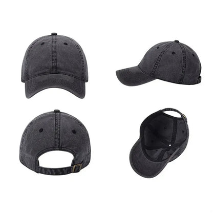 Washed Distressed Baseball Cap