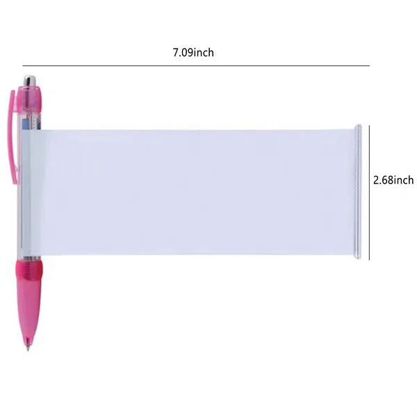 Promotional Pull-Out Ad Ballpoint Pen