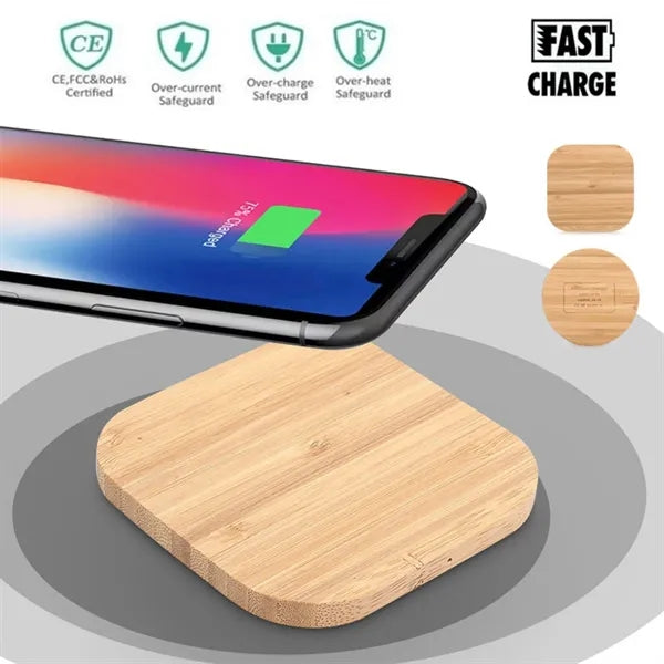 10W Wooden Wireless Charger